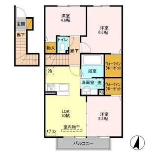 ベルメゾン八千代【2階】の間取り