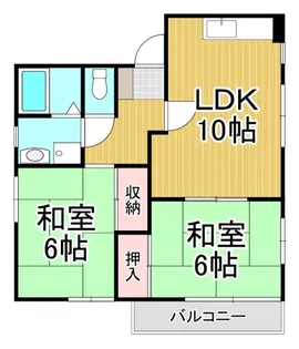 ベル坂部B棟【1階】の間取り