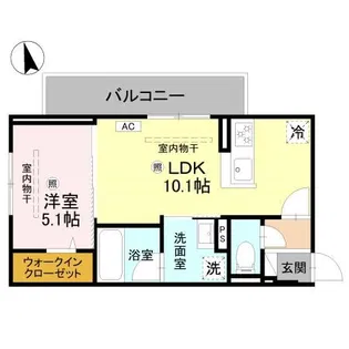 Cube Plage【3階】の間取り