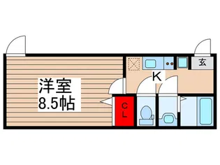 Avanti獨協大学前【2階】の間取り