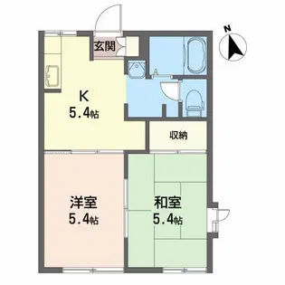 グランパティオ北上 C【1階】の間取り