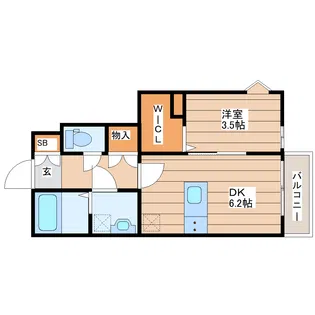 clar【1階】の間取り