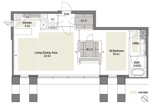 AKASAKA K-TOWER RESIDENCE【30階】の間取り