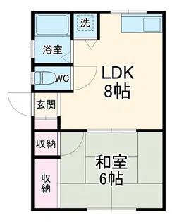 リバーサイドSII【2階】の間取り