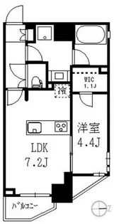 ラティエラ中野【3階】の間取り