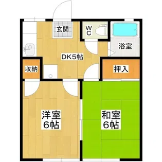 植田ハイツ【1階】の間取り