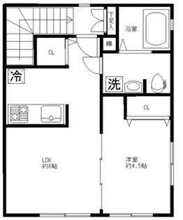 Recx神楽坂【3階】の間取り