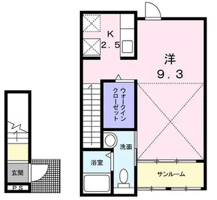 広島県廿日市市地御前2【アパート】の間取り