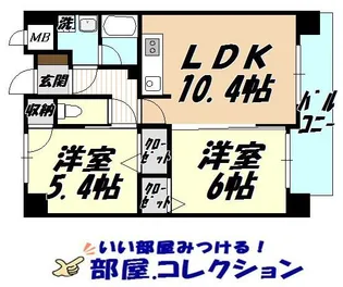 福岡県北九州市小倉北区片野4【マンション】の間取り
