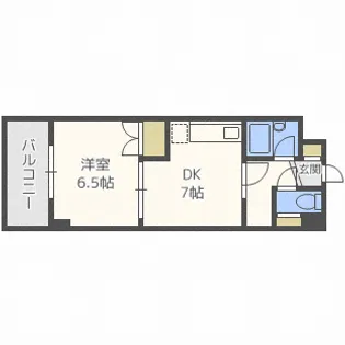 マンションブリッジ麻生【7階】の間取り