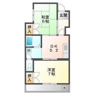 ルミエール藤【2階】の間取り
