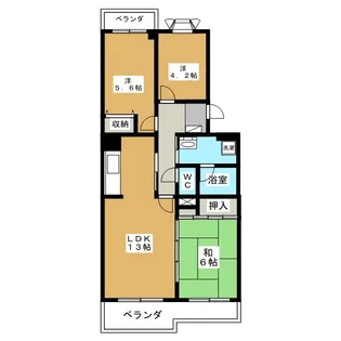 ガーデンピア【2階】の間取り