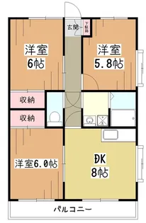 フェリス仲原【2階】の間取り