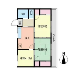 山本ハイツ【2階】の間取り