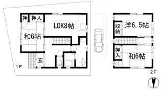 兵庫県宝塚市安倉中3【一戸建】の間取り