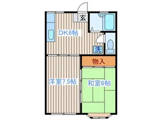 アーバンヒルズ吉成【1階】の間取り