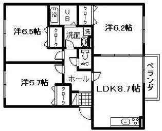 3LDKの間取り画像