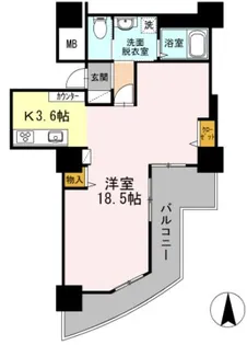 品川シーサイドビュータワーII【17階】の間取り