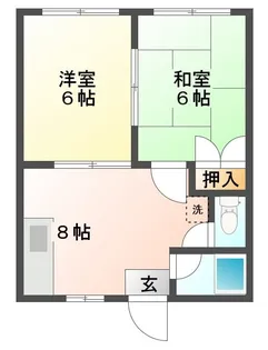 ルミネハイツ小原【2階】の間取り