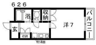 スクエアメゾン阪南【4階】の間取り