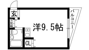 上中マンション【3階】の間取り