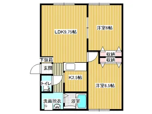 桜 A棟【1階】の間取り