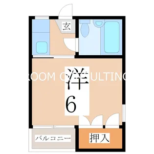 高麗グリーンマンション【4階】の間取り