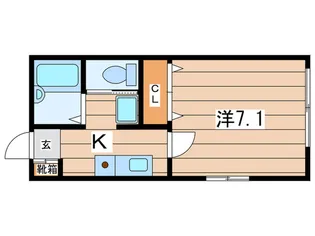 ヴィスタリィ日吉【1階】の間取り