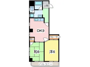 エールメゾン美浜【9階】の間取り