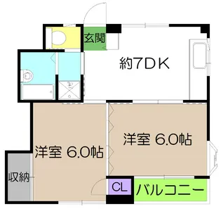 クレールセゾンI【2階】の間取り