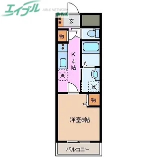 RISE【2階】の間取り