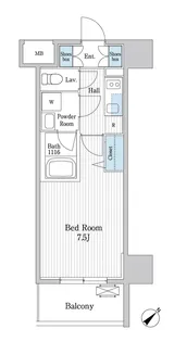大阪府大阪市此花区伝法4【マンション】の間取り