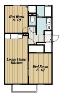 コスモエステート【1階】の間取り