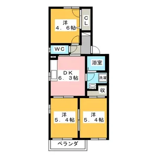 Castor A(カストール)【1階】の間取り
