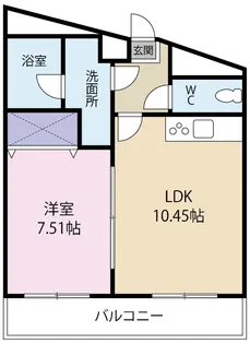 シャトー江ミーナ【1階】の間取り