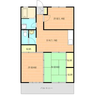 メモリアルハイム【2階】の間取り