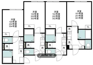 グランハイム蒲田【3階】の間取り