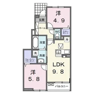ポノ A【1階】の間取り