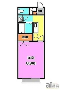 アムールH【2階】の間取り