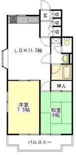 グリーンハイツ大谷【2階】の間取り
