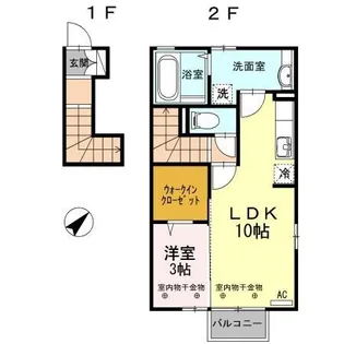 D-room蓮町の間取り