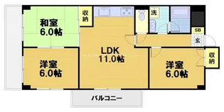 グレイスヴィラ阿部【5階】の間取り
