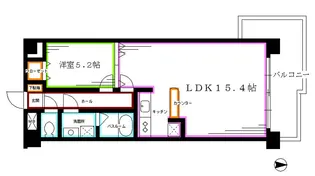 東京都中野区本町3【マンション】の間取り