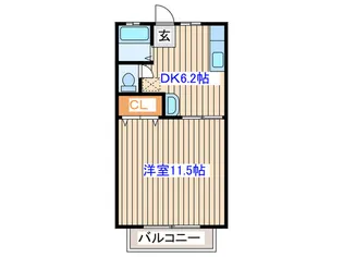 植木ハイツ2【2階】の間取り