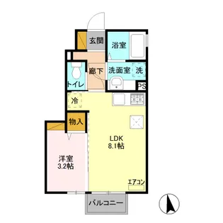 クレスト II【1階】の間取り