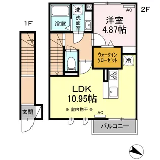リッシュ【2階】の間取り