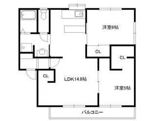 茨城県水戸市元吉田町【アパート】の間取り