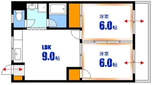 コーポPAL【3階】の間取り