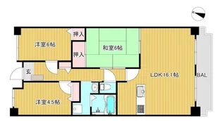 ライオンズステーションプラザ近江八幡壱番館【8階】の間取り