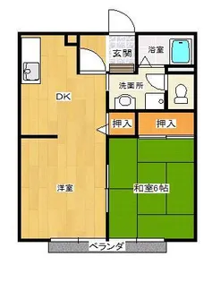 カサデフェリス【2階】の間取り